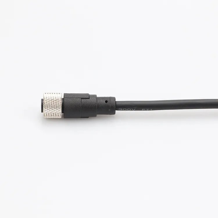 Good Price M12 waterproof aviation plug 3 4 5 6 8 pin straight male female connector M12 cable assembly