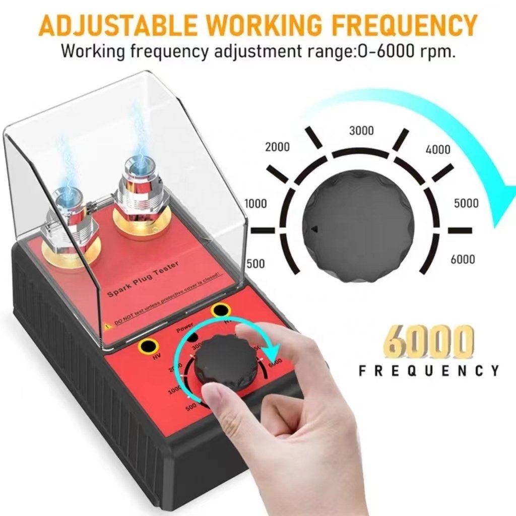 High precision detector Ignition system tester for double hole fire nozzle high pressure test stand spark plug test machine