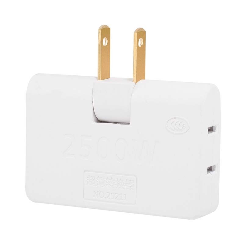 Stock hot 125V 15A 1500W american power plug One-to-three-socket 180-degree rotatable smart power plug