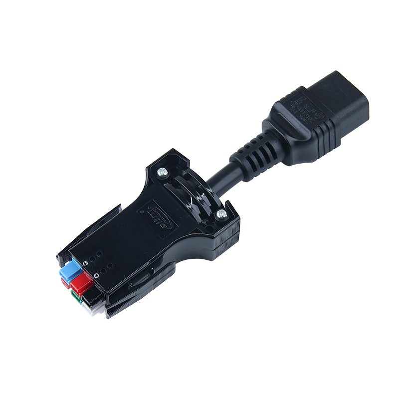 6 pin fixed plug with 45A connector to C19 C20 plug power connector