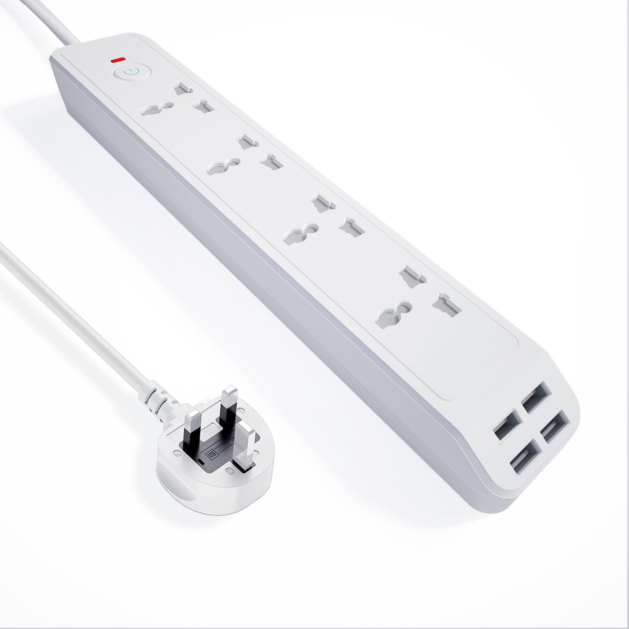 Electrical Household Multi Outlet Plugs 2 In 1 Power Strips 4 Usb Ports Charging Plug Power Extension Socket