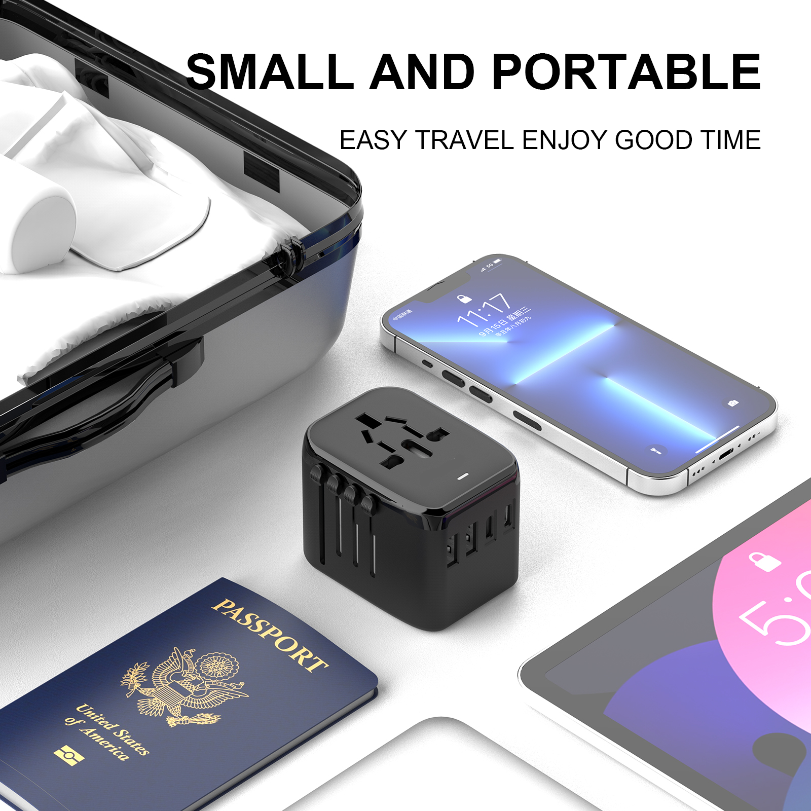 Mobile Phone Tablet Charging Adapter Type C/universal Travel Adapter Charger International Travel Adapter Plugs Sockets