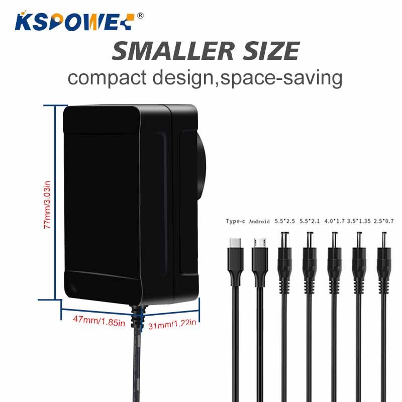 Wholesale Adaptor 12v 18v 24v 36v Ac Dc Adapter 36w Interchangeable Wall Mount Power Supply Universal Plug Power Adapter