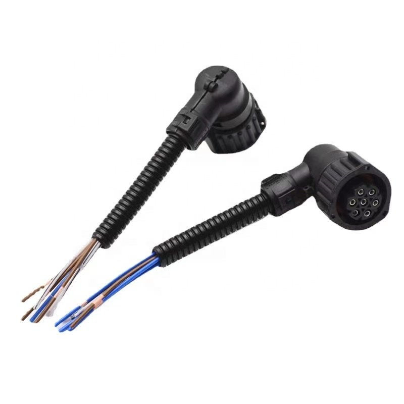OEM Heavy truck taillight 7pin trailer connector-wire headlight tail lamp plug harness 7-hole wiring harness connector supply