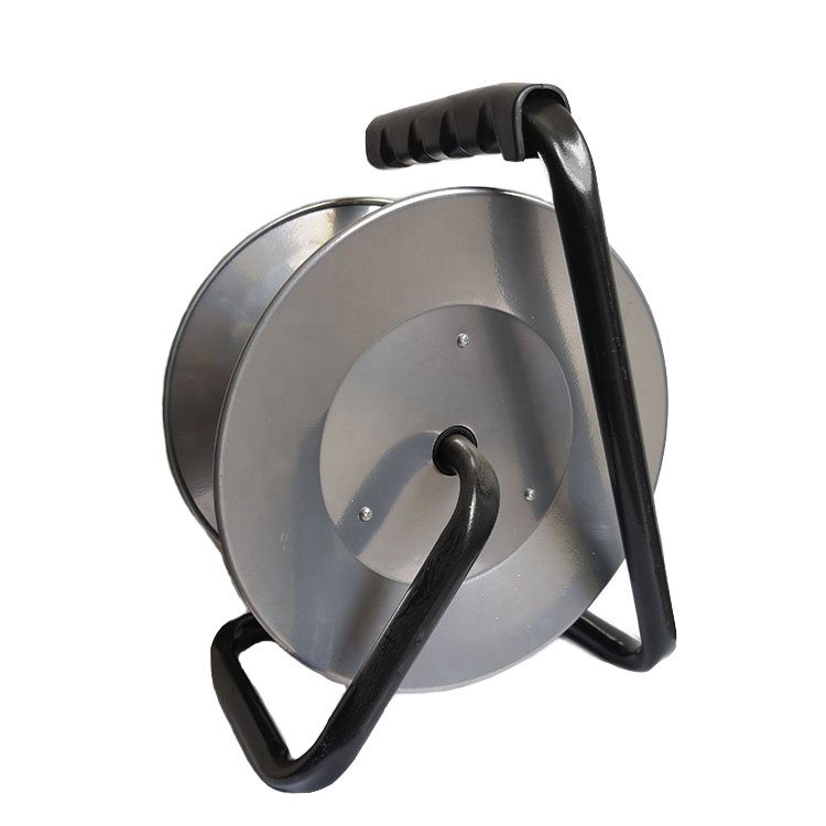 French Type Industrial Electric Extension Power Cord Retractable Cable Reel 30m 4x16A Sockets 250V Electrical Plug CN 25m