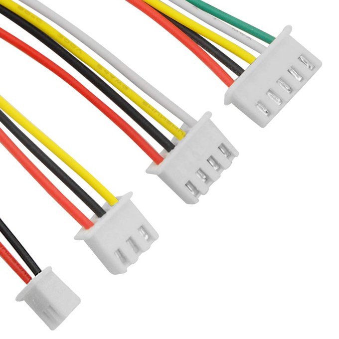 JST XH2.54 Pitch 2.54 mm 4 Pin Plug Socket 22 AWG Single End length 300 mm Female Contact Pins Single End Wire HarnessHot