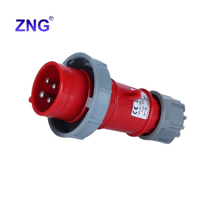 Best Seller IP67 Waterproof 4 Pin 400V 16A Industrial Plug ZNG-0143