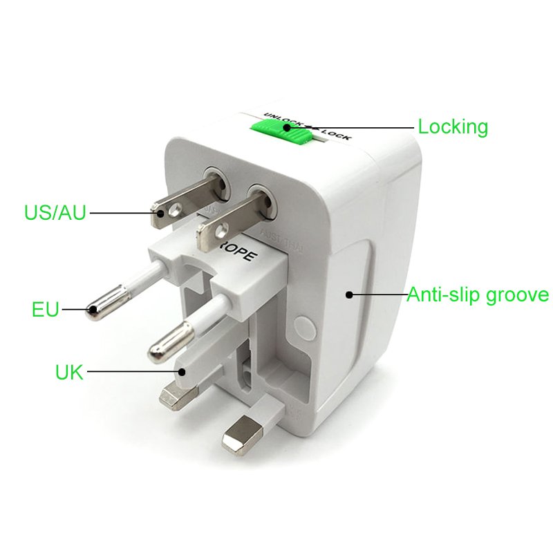 AU UK US EU Conversion Socket portable charger All in One Multi conversion AC Power Plug Universal smart travel adapter