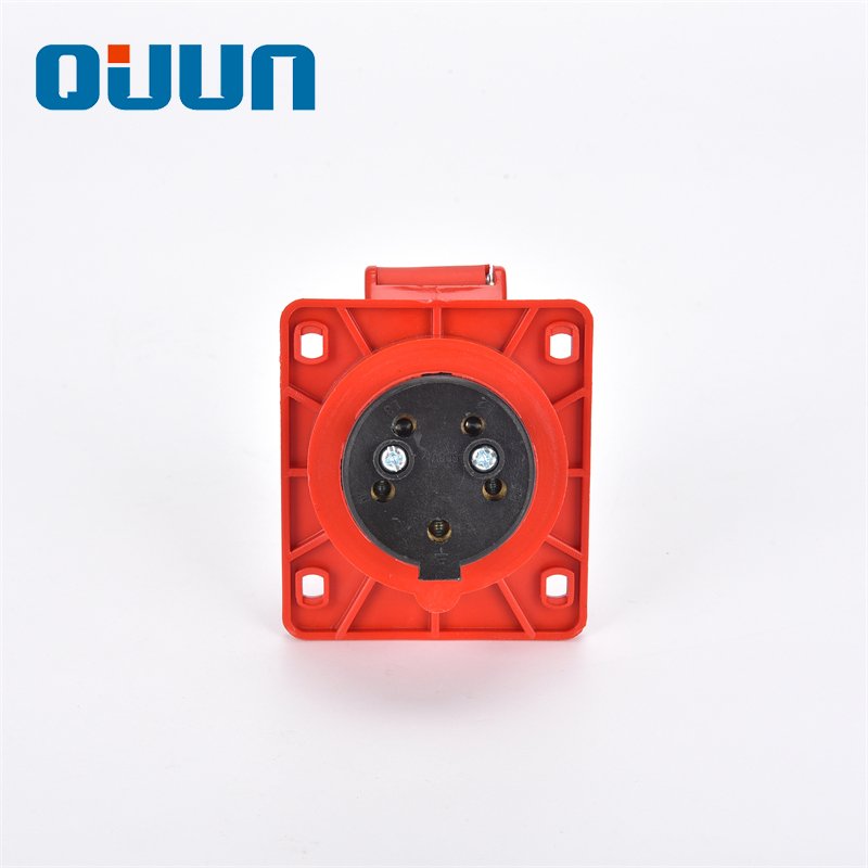 Factory new product electrical plugs red pp material 380-415V IP44 outdoor electrical socket industrial socket