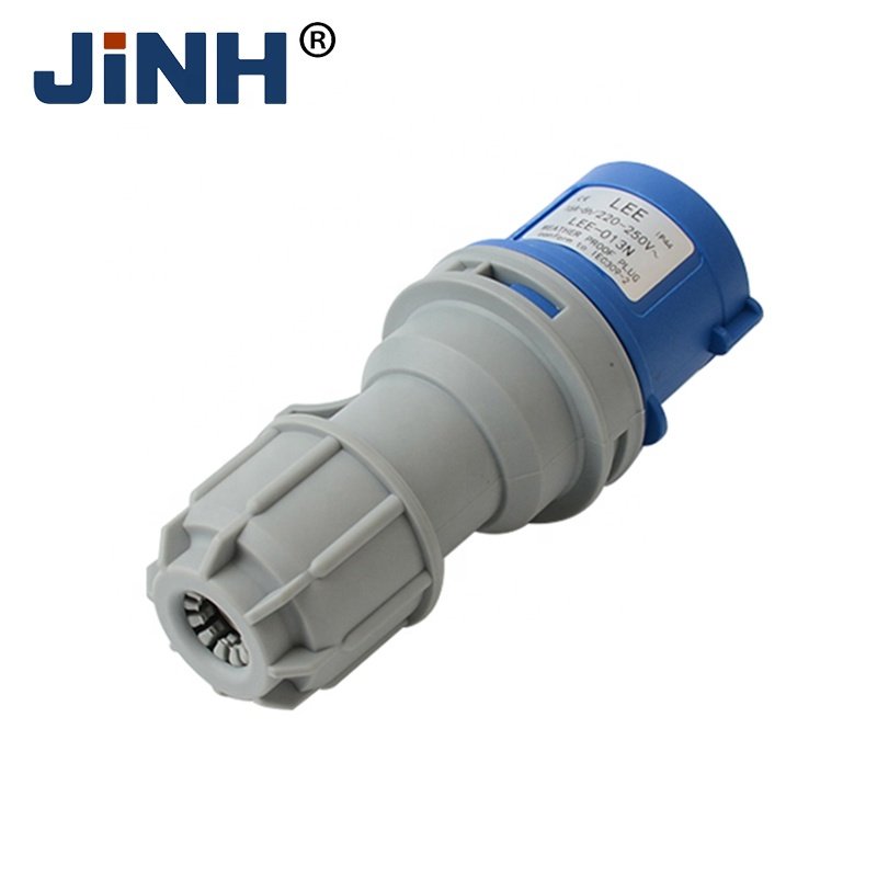 Manufacturers Mounted Plug 220V 16A Electrical Energy Mobile Industrial Commando Plug Three Pin IP44 Outdoor Plugs