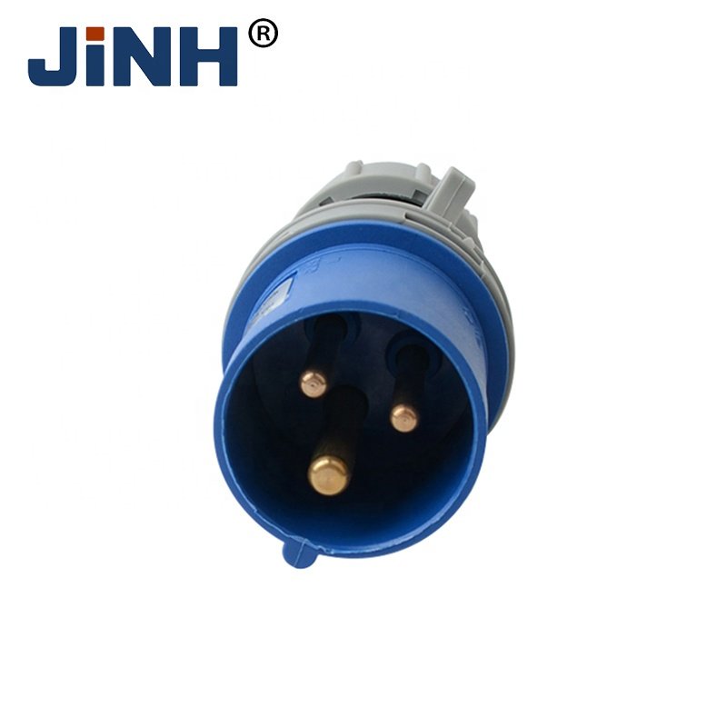 Manufacturers Mounted Plug 220V 16A Electrical Energy Mobile Industrial Commando Plug Three Pin IP44 Outdoor Plugs