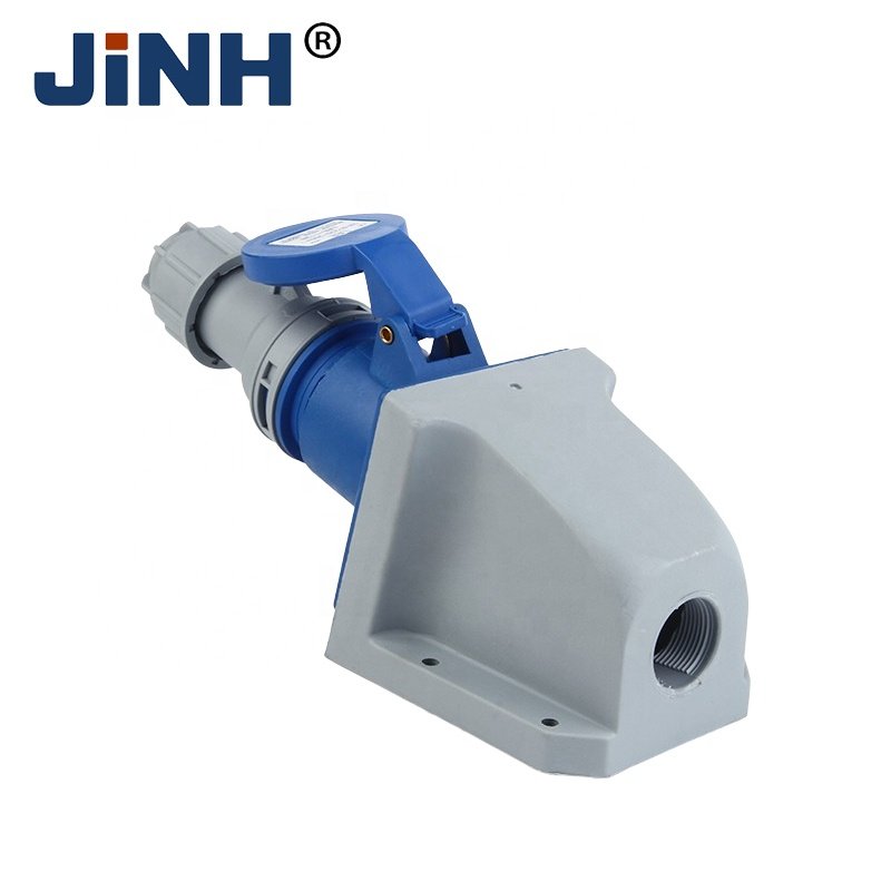 Manufacturers Mounted Plug 220V 16A Electrical Energy Mobile Industrial Commando Plug Three Pin IP44 Outdoor Plugs