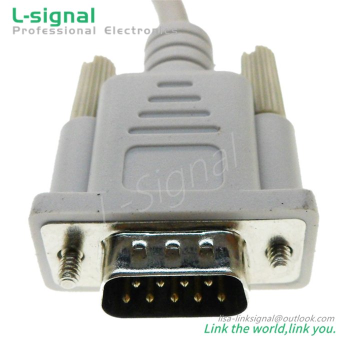 Factory Supply RS232 DB9 D Sub 9Pin Female to RJ45 Plug for Switchboard