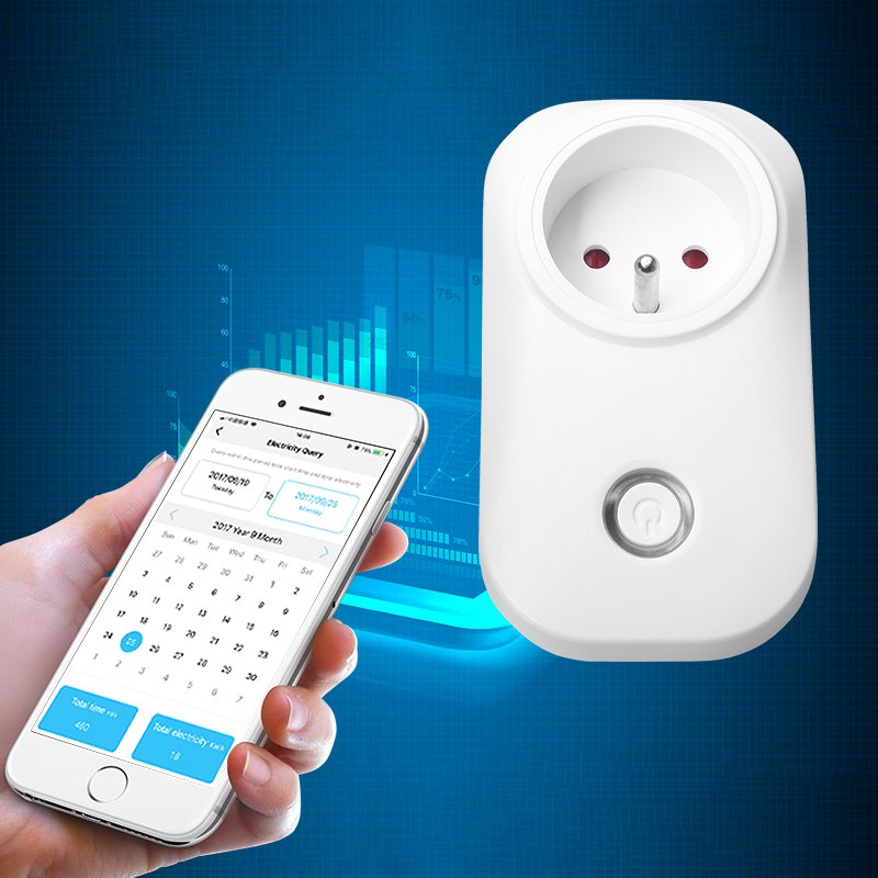 Good quality APP remote control Smart French wifi plug 16A wifi socket wall switch socket