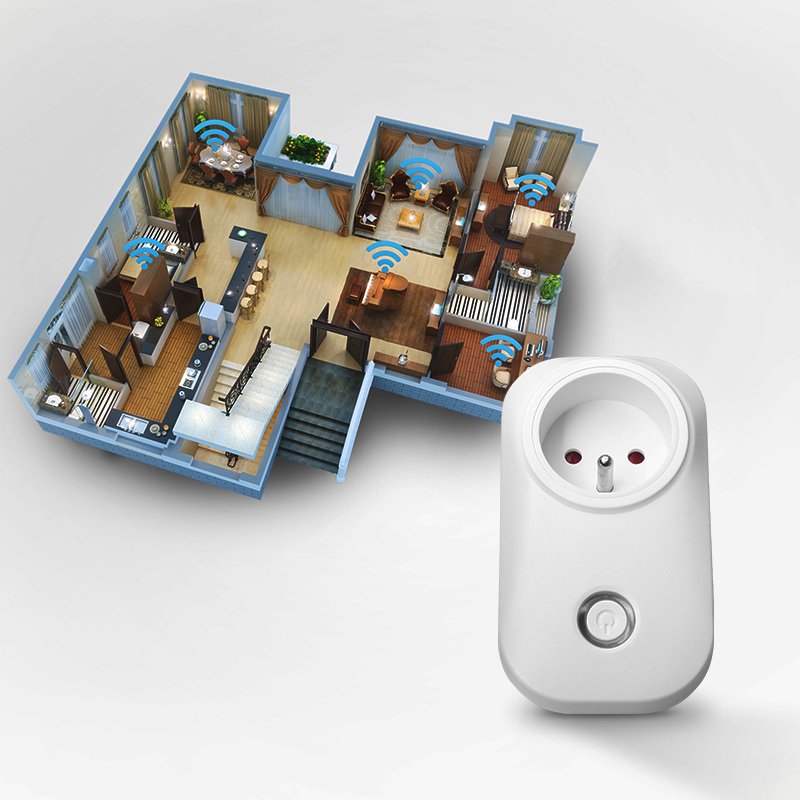 Good quality APP remote control Smart French wifi plug 16A wifi socket wall switch socket