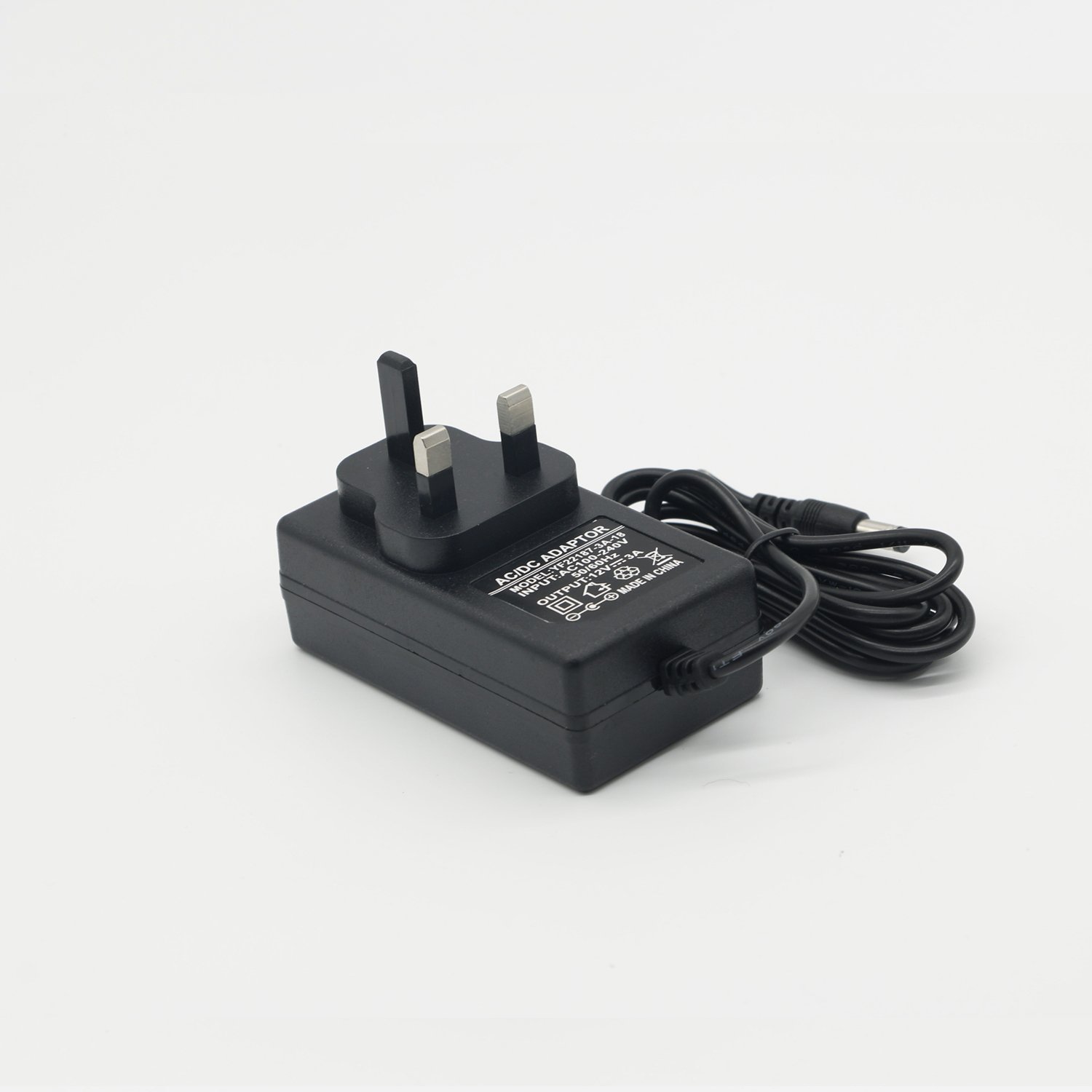 Factory Price UK Plug Adapter 12V 3A Wall Charger 36W AC DC Power Adapter 12V 3000ma AC DC Adapters with 1M Cable 5.5*2.5mm