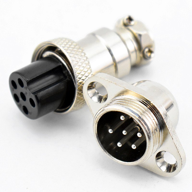 M16 Rhombus Panel-mounted Socket 2 3 4 5 6 7 8 9 10 Pin Connector GX16 Waterproof Plug Socket