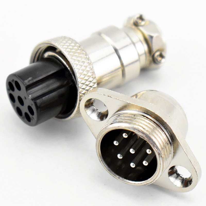 M16 Rhombus Panel-mounted Socket 2 3 4 5 6 7 8 9 10 Pin Connector GX16 Waterproof Plug Socket