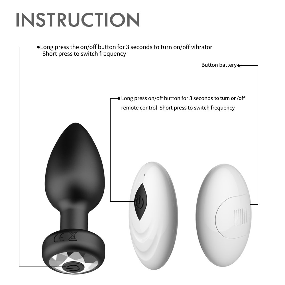 Young Will Hot selling Anal Plug Sex Toys Black Gay Multi-Frequency Vibration Massages Sex Toys Anal Toys for Male women