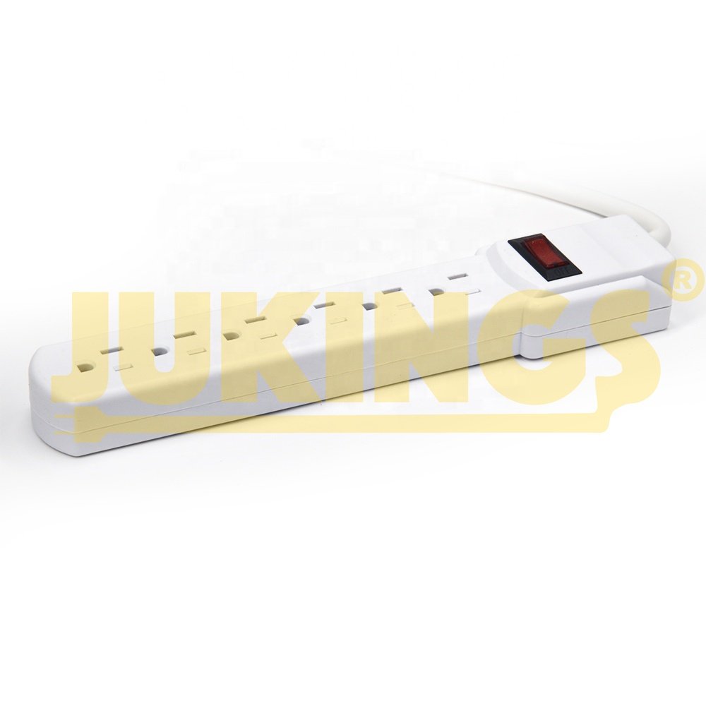 6-Outlet Surge Protector Power Strip 1-Pack, Overload Protection, 12-Foot Cord, 900 Joule -White 15A 125V Copper Conductor Plug