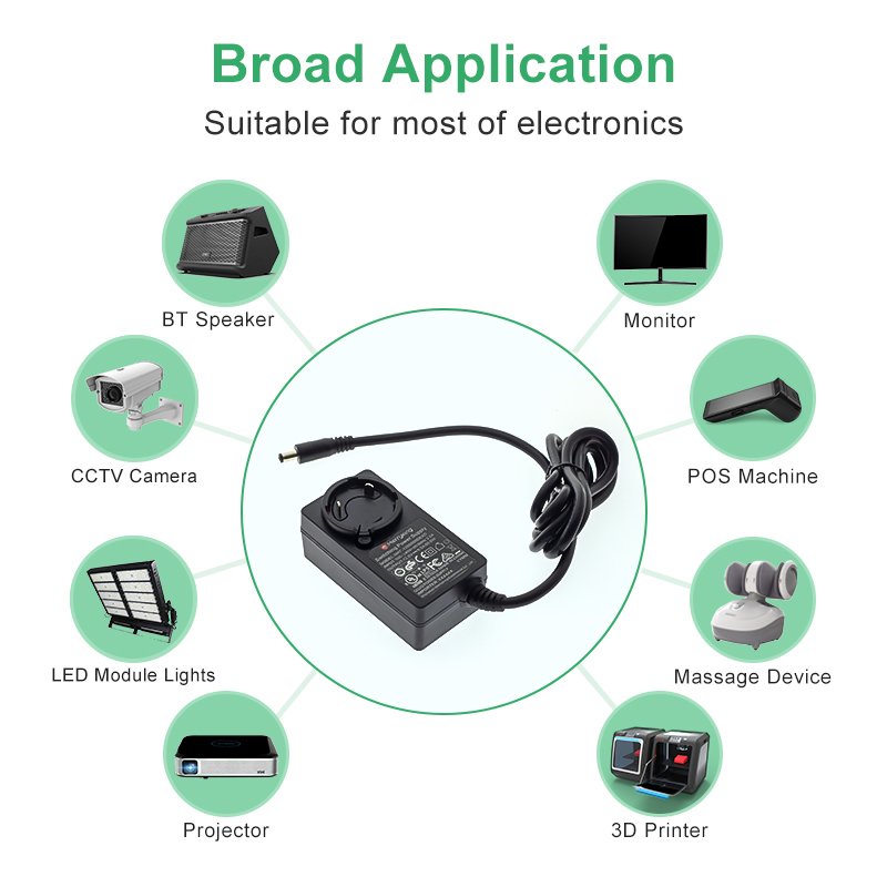 24V 2a 2.5A Power Supply Adapter with interchangeable plugs CE UL UK AU PSE KC BIS CN AR plugs for Water Purifier