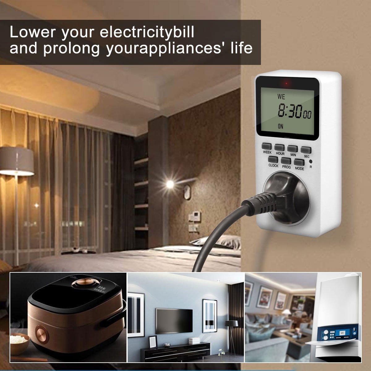Hot-Sale Style Electric digital timer Prices with plug