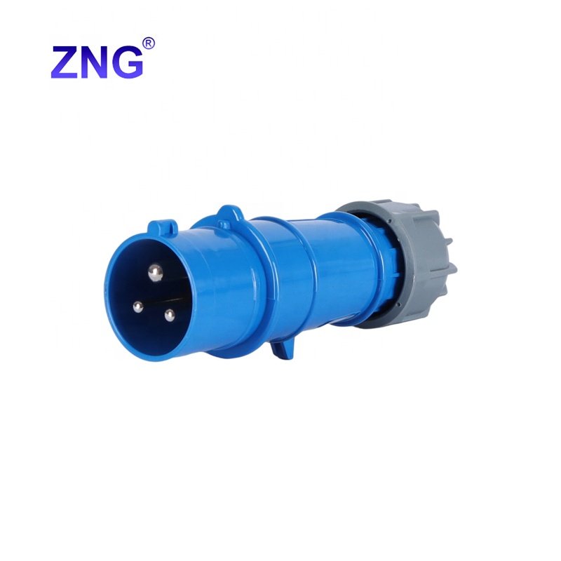 Fast Connecting ZNG-0132 Round Pole 3 Pin 230V/240V 16A Industrial Male And Female Plug