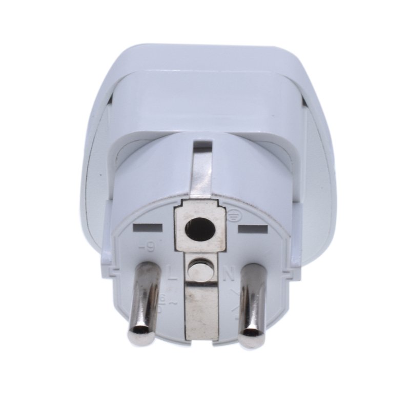 universal to EU plug adapter schuko 16A 250V Type F round 2 pins conversion plug US America adapter for European France Greece