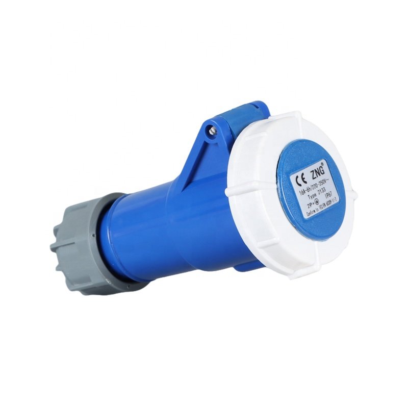 IP67 Waterproof Round Pole 220V 16A Industrial Plug Socket 3 Pin Male Female