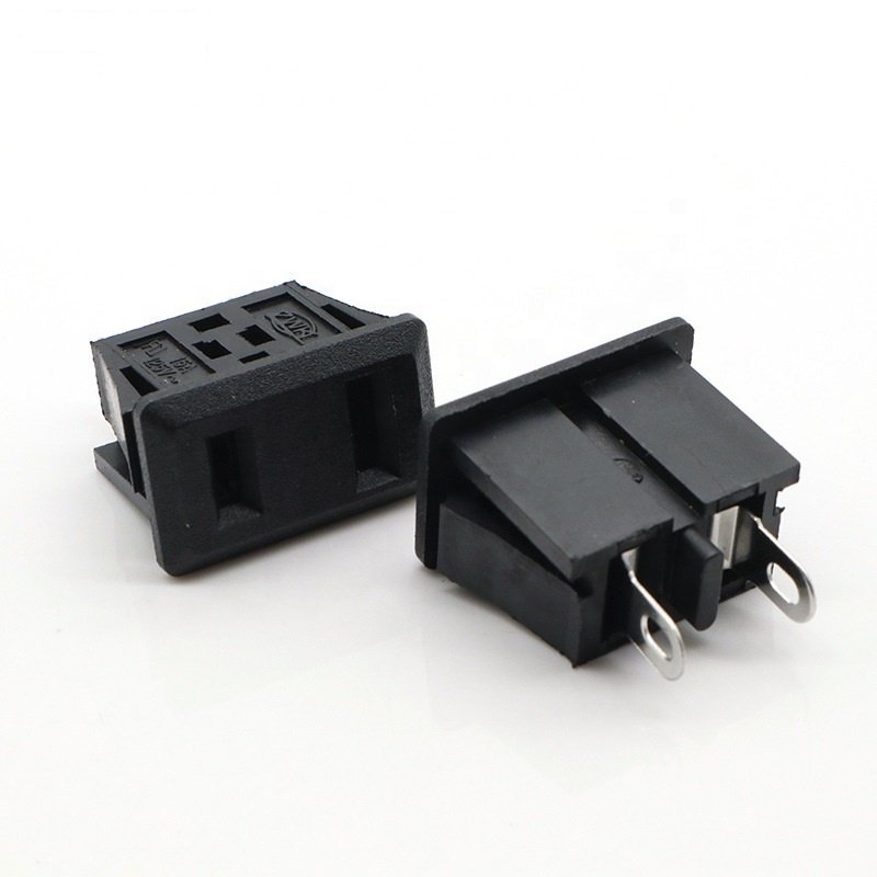 AC Power Outlet 125V AC Socket Outlet AC-09 AC Power Socket 2 Pin, Female,