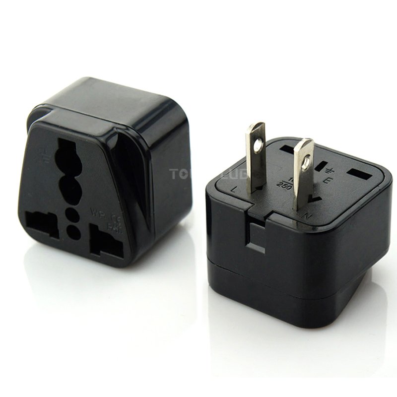 Fast shipping universal travel adapter to US Japan Thailand Type A2 flat pins 10A 250V AC Power Plug Travel Converter