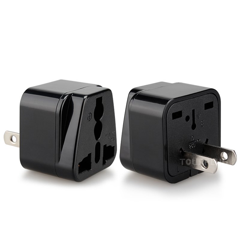 Fast shipping universal travel adapter to US Japan Thailand Type A2 flat pins 10A 250V AC Power Plug Travel Converter