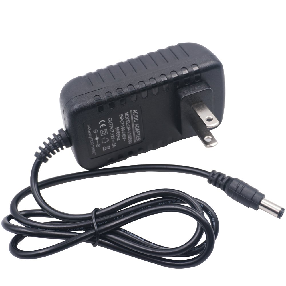 LED Driver Power Supply 12V 2A 24W Transformer Wall Mount AC DC Power Adapter with Wall Plug DC 5.5*2.5mm