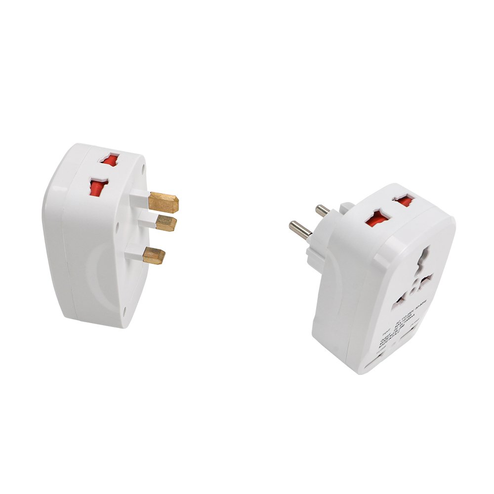 International AC Power EU UK Travel Adapter UK Plug To Universal Socket Double Usb Charging Fast