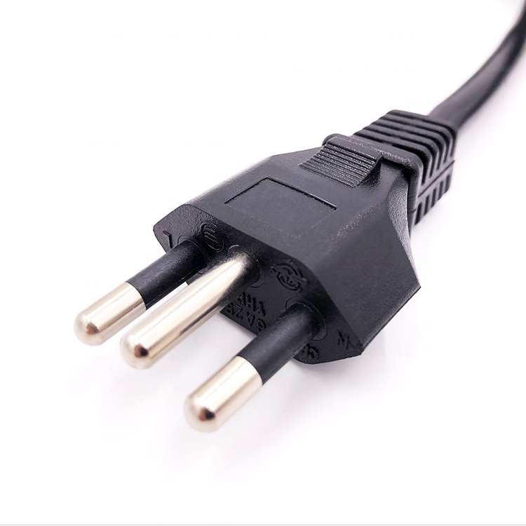 Inmetro approval 3pin 16a plug brazil ac power plug