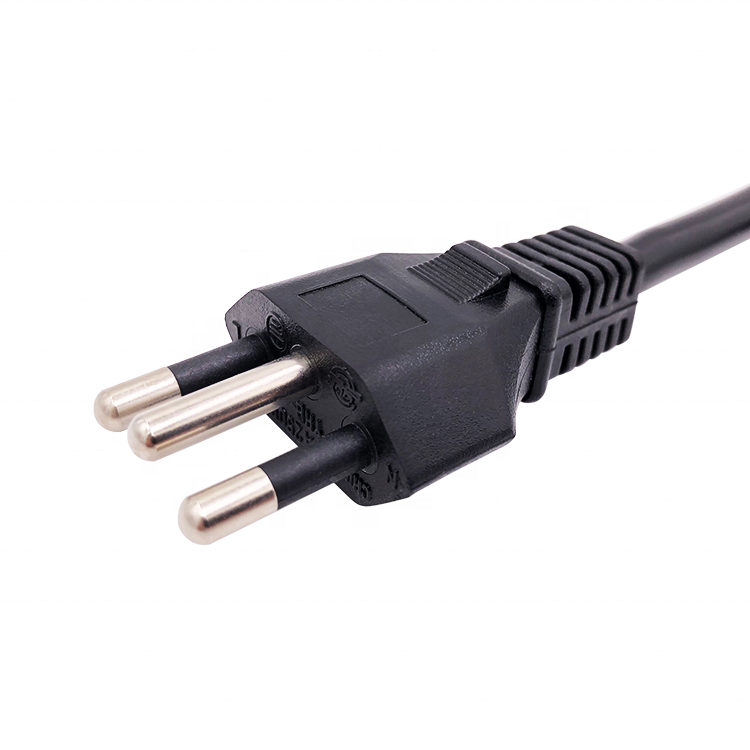 Inmetro approval 3pin 16a plug brazil ac power plug