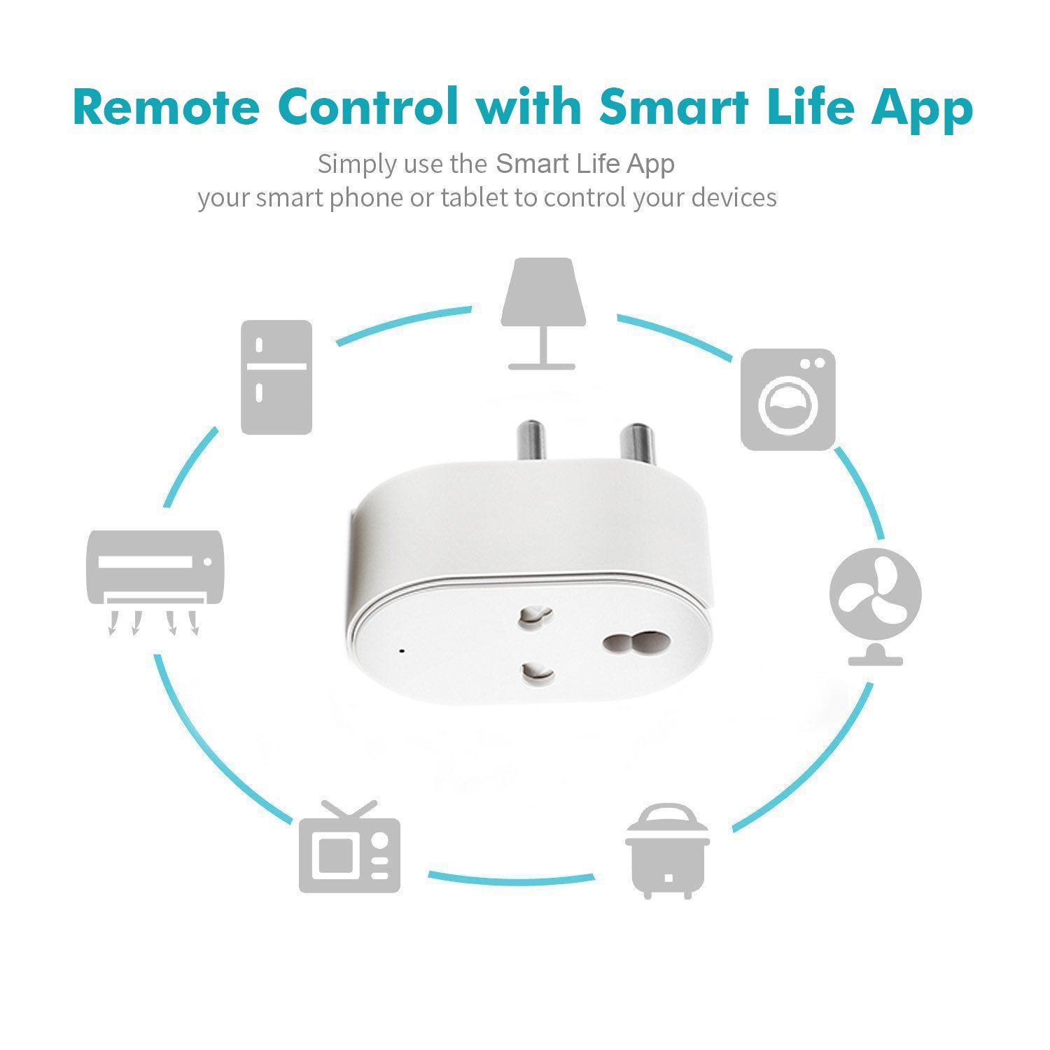 India 16A Energy Monitor Smart Plug WIFI Wireless Smart Socket India Market Hot Selling Plug Works with Alexa Google Assistant