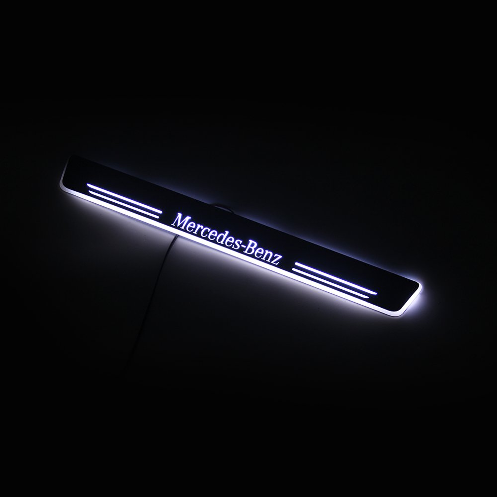 AutoDragons plug and play wireless led custom led elevator step light F20 1series led car door illuminated sill plate