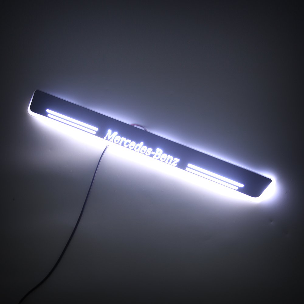 AutoDragons plug and play wireless led custom led elevator step light F20 1series led car door illuminated sill plate