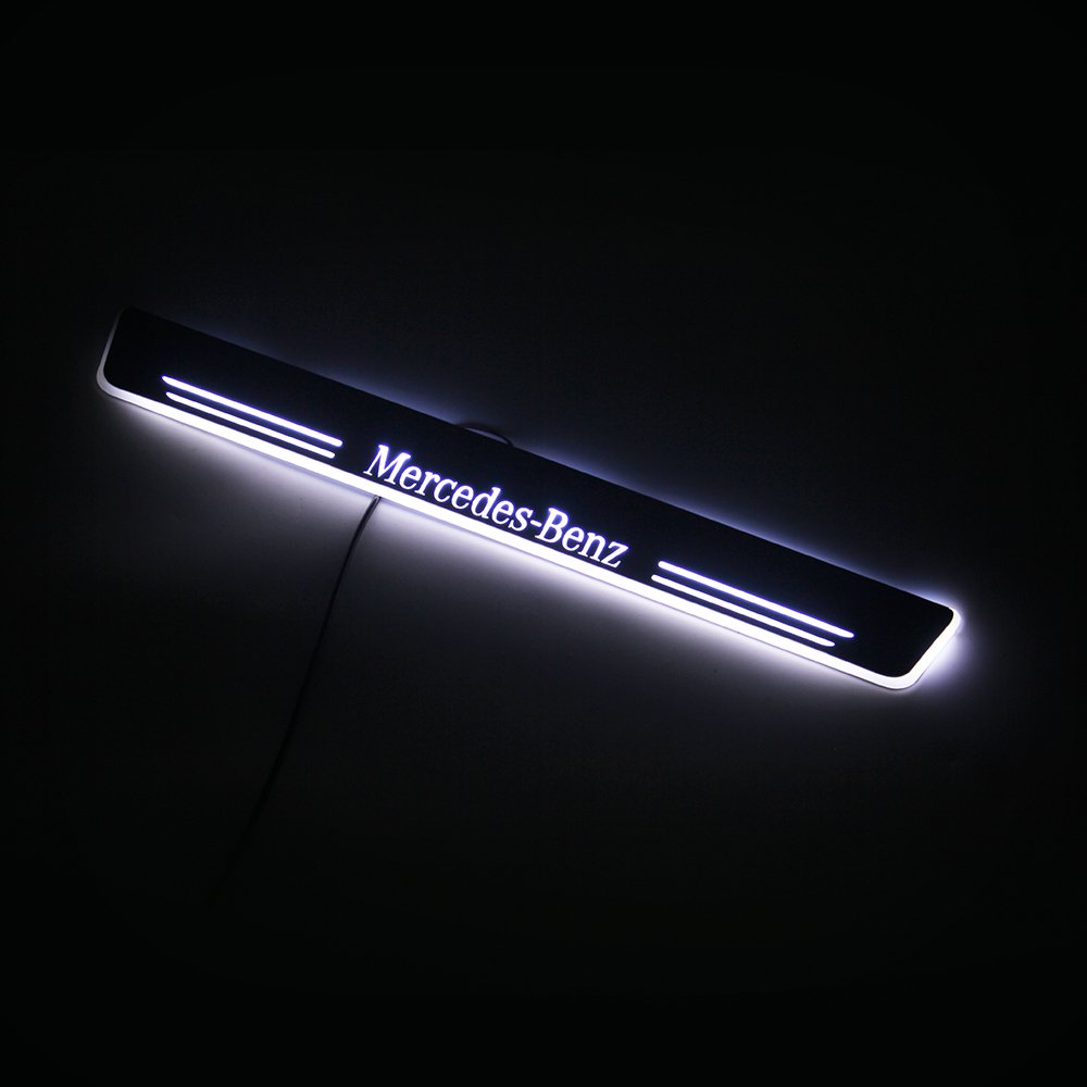 AutoDragons plug and play wireless led custom led elevator step light F20 1series led car door illuminated sill plate