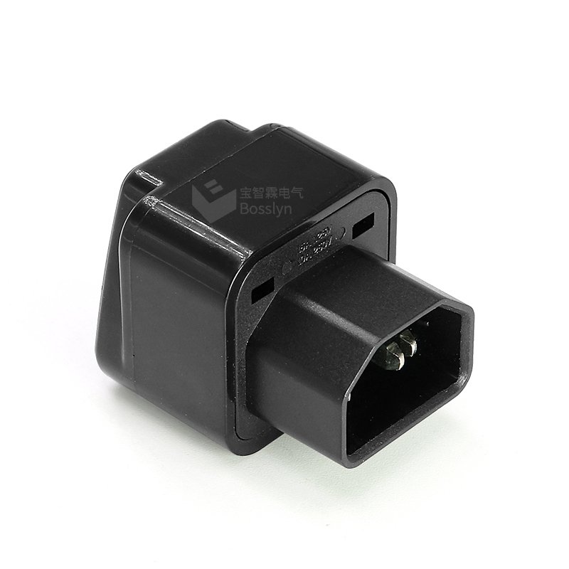 IEC 320 C14 Male to C13 Female Power Adapter Universal Female AU/US/UK/EU conversion plug