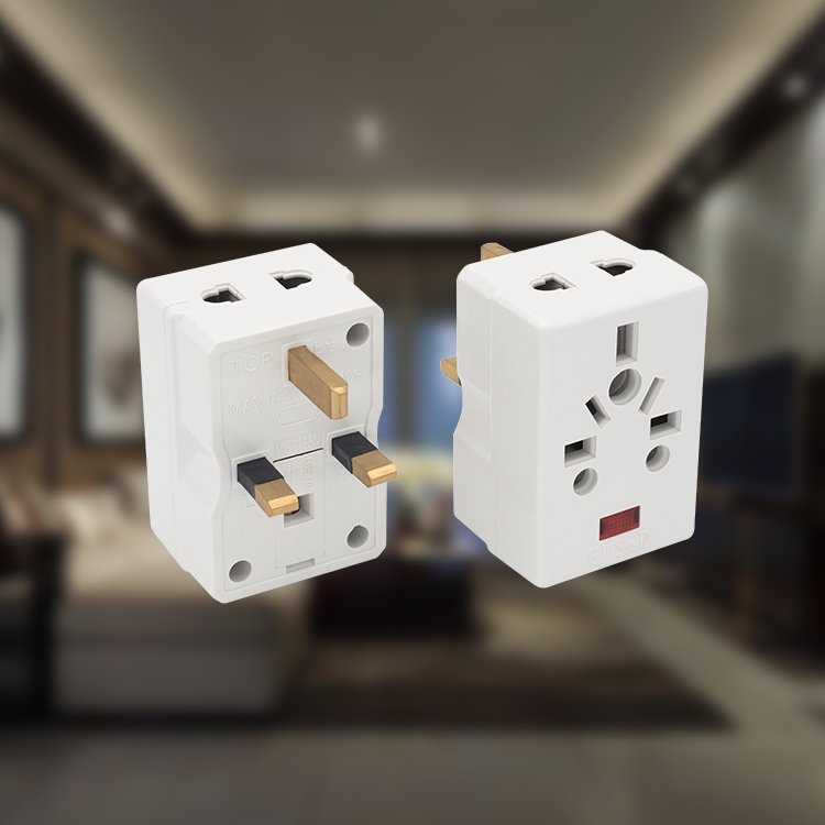7296 AC 5A India Plug Adapter EU Converter Factory