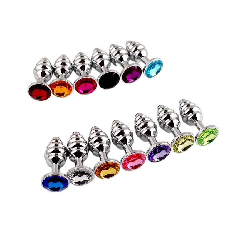 Spiral Shape 3 Sizes Anal Plug Prostate Anal Sex Toys for Woman Jewelry Butt Plug