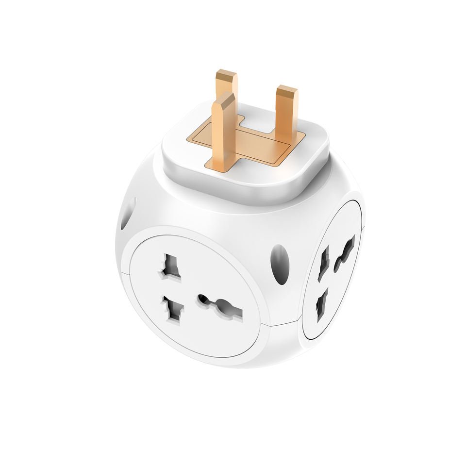 international power adapter UK plug universal socket 4 outlets 3 usb port fast charger adapter