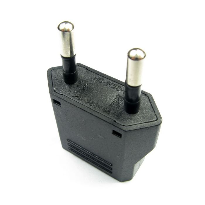 Euro to US America Japan Canada plug adapter 2 pin round pin european EU Germany France 110v to 220v voltage converter