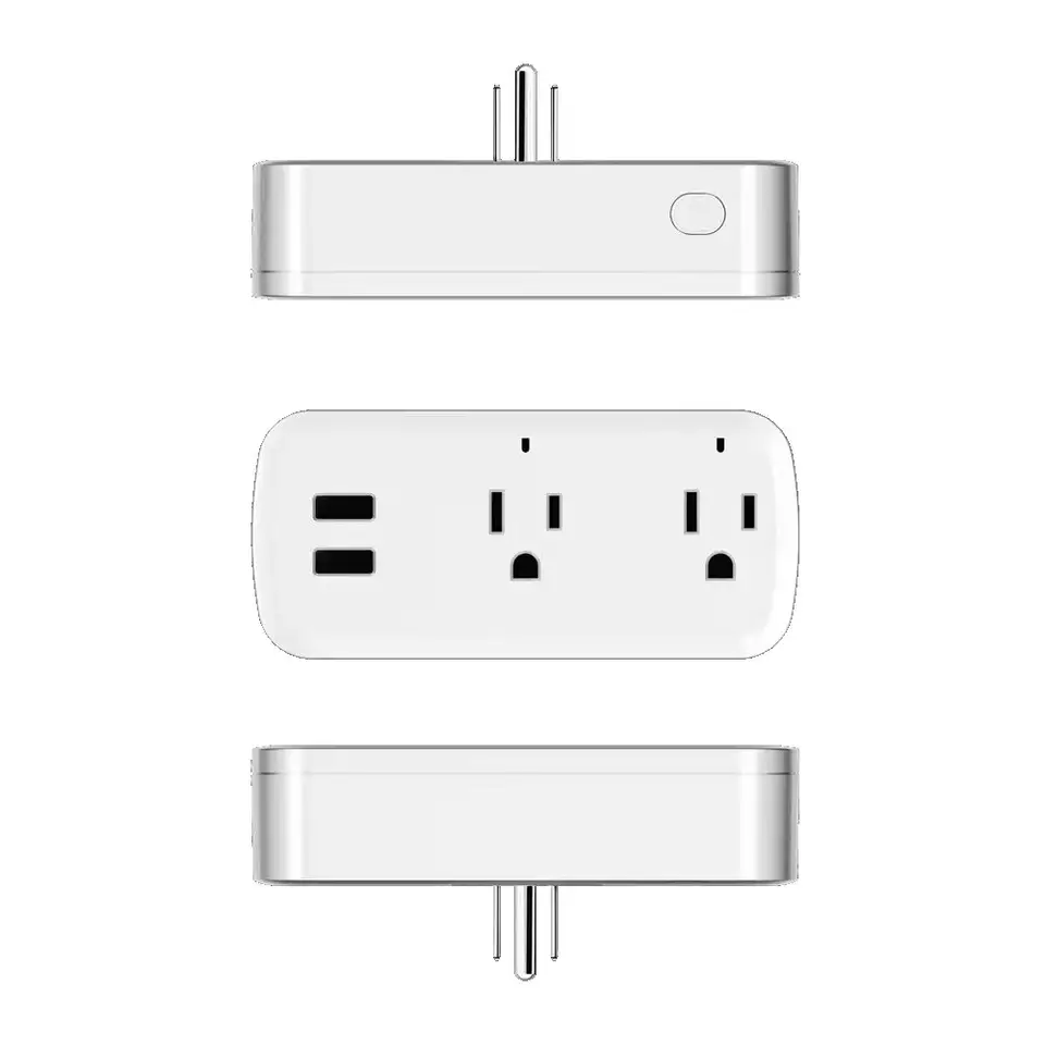 Tuya Wifi Smart Usb Socket Power Strip 15A US Plug Wireless Remote Voice Adapter Charging Port Timer Google Home Alexa