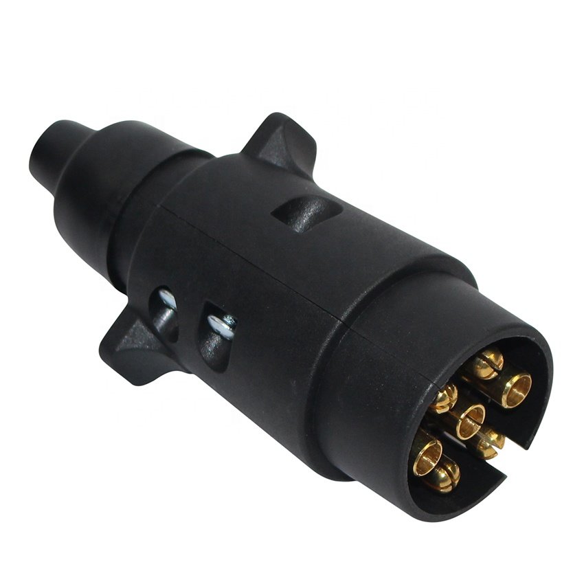 High Quality 7x0.5mm2 Coiled Truck Cord Cable 7 Pin Trailer Plug Cable Assembly For Car