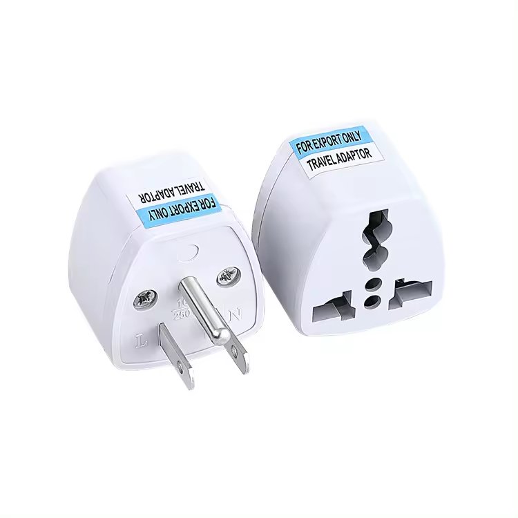 American Standard 10A 250V Travel Double Adapter Plug Three Pin Universal Portable Plug Travel Power Smart Plug