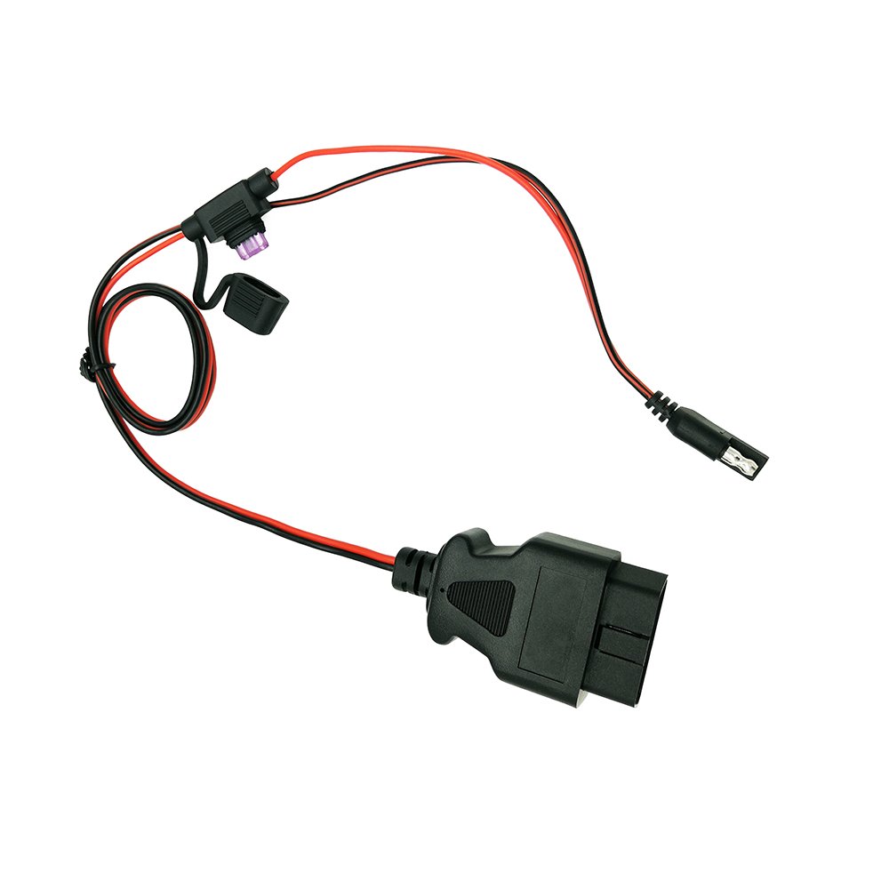 16pin Obd2 Female Connector To Sae Plug Cable OBD II to SAE plug With Molding Fuse Holder