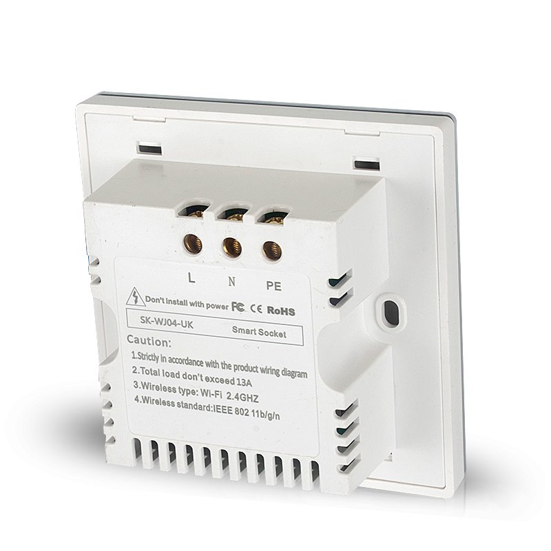 CNSKOU Factory Hot Selling Alexa Google home Wifi Smart UK British smart home Plug electrical wall switches and Sockets Outlet